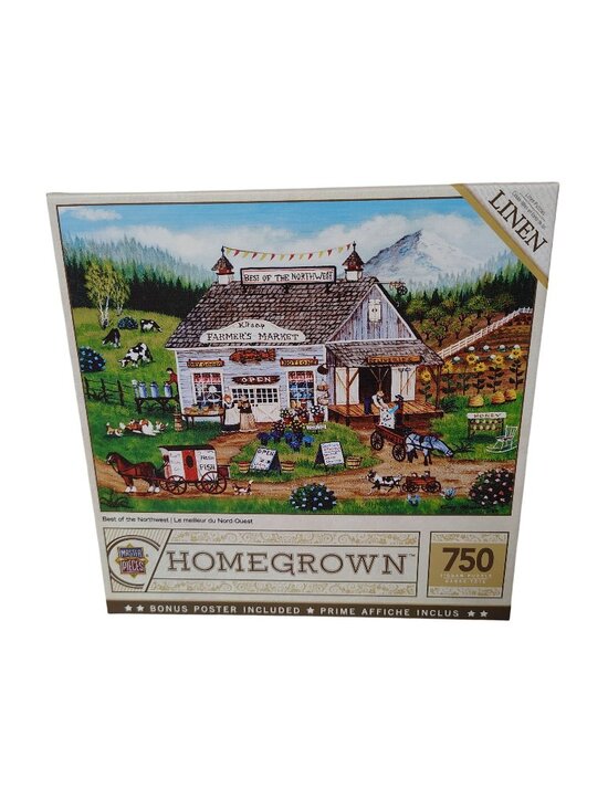 Masterpieces Other - Masterpieces Homegrown 750-Piece Jigsaw Puzzle With Linen Finish with Poster